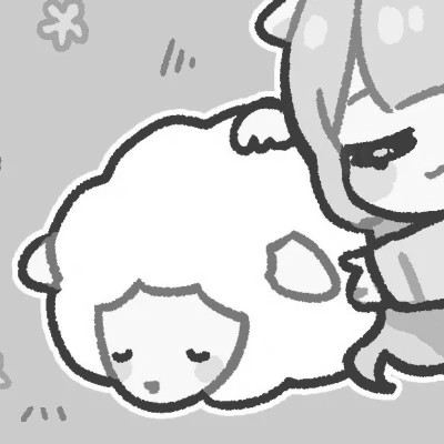 日系超甜ins黑白漫画情头