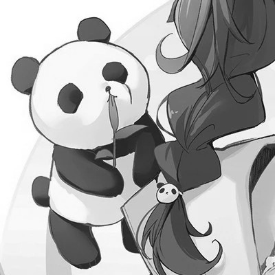 日系超甜ins黑白漫画情头