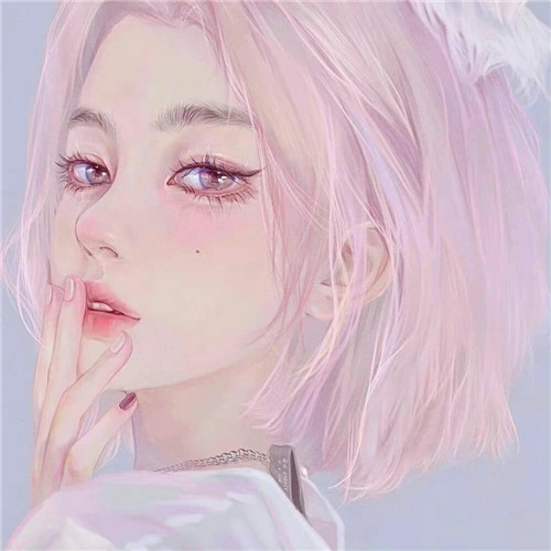 小众手绘插画女生头像
