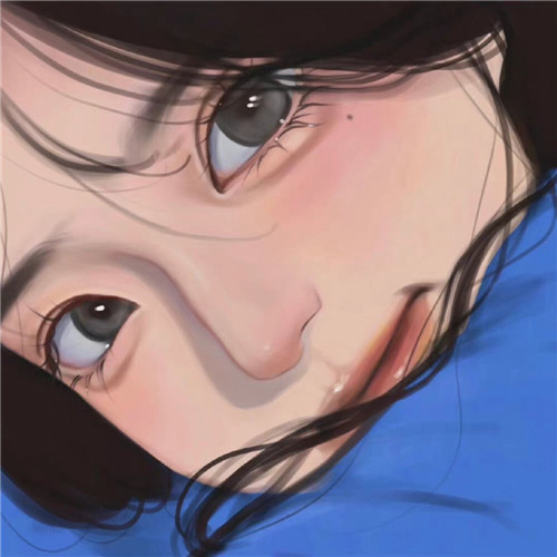 小众手绘插画女生头像