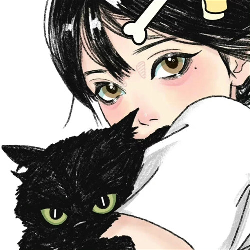 小众手绘插画女生头像