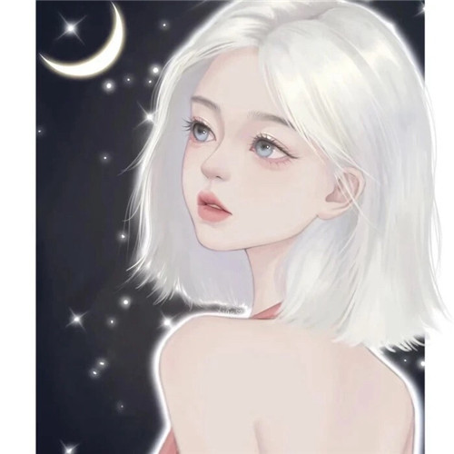 小众手绘插画女生头像