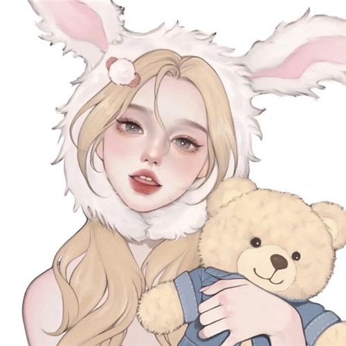 小众手绘插画女生头像