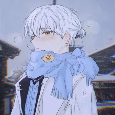 情头 情侣 双人一人一半动漫