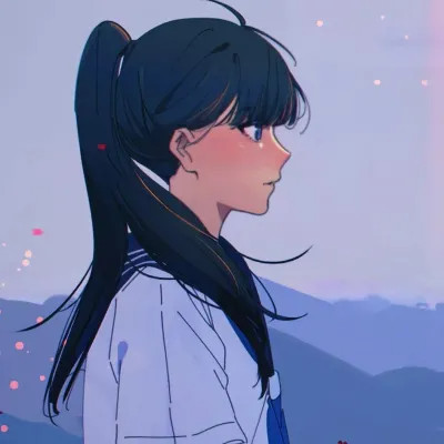 抖音情头动漫一男一女很火好看图片
