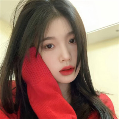 2025红色系女生新年过年头像图片