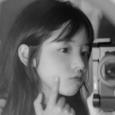 头像图片女黑白系