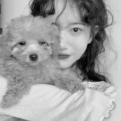 真人黑白少年少女头像图片