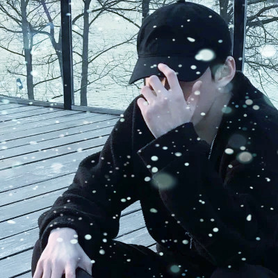 下雪头像男
