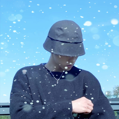 下雪头像男