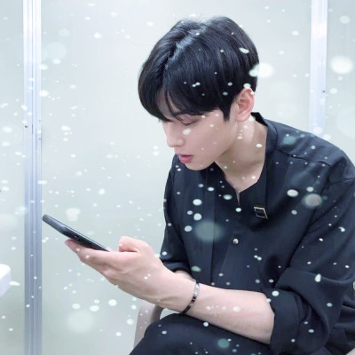 下雪头像男