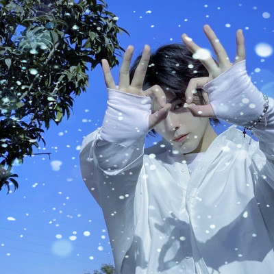 下雪头像男
