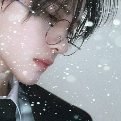 下雪头像男