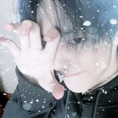 下雪头像男