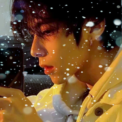 下雪头像男