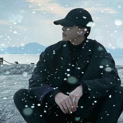 下雪头像男