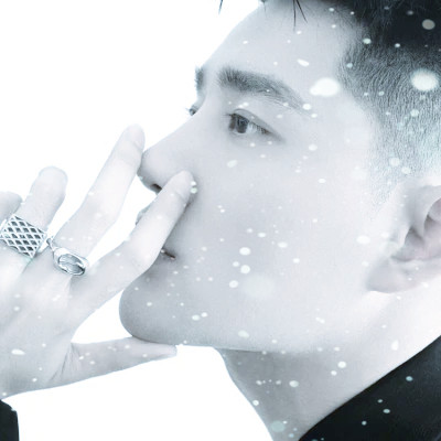 下雪头像男