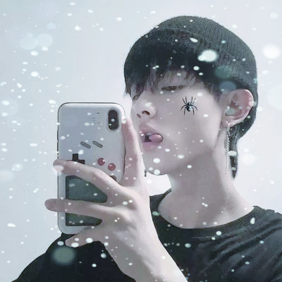 下雪头像男