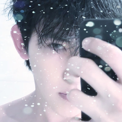 下雪头像男