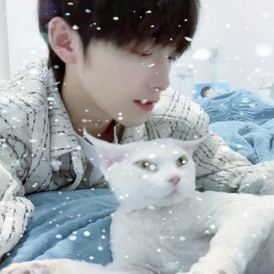 下雪头像男
