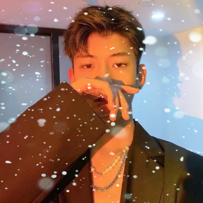 下雪头像男