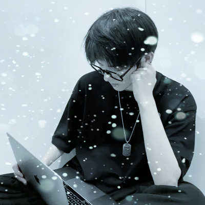 下雪头像男