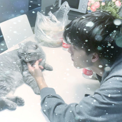 下雪头像男