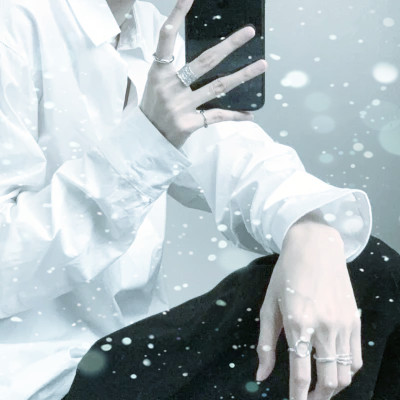下雪头像男