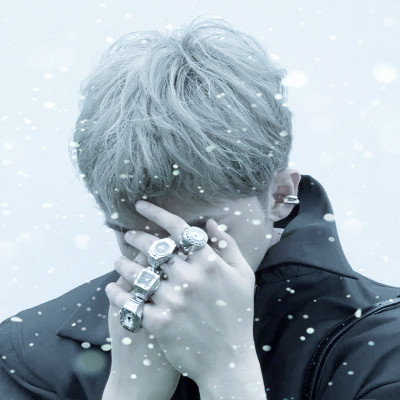 下雪头像男