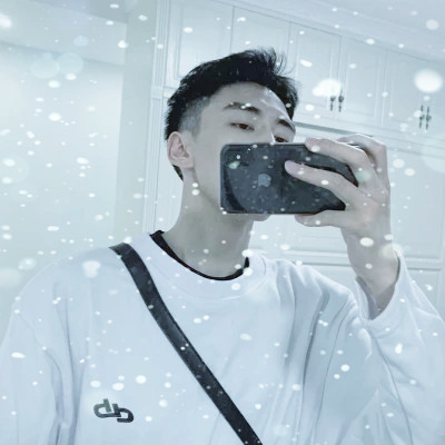 下雪头像男