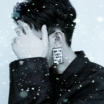 下雪头像男