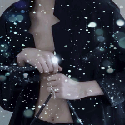 下雪头像男