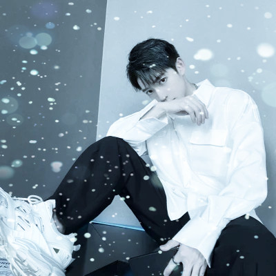 下雪头像男