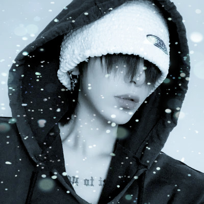 下雪头像男