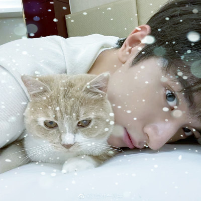 下雪头像男