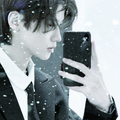 下雪头像男