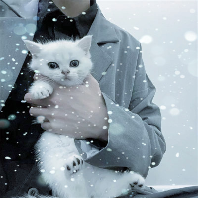 下雪头像男