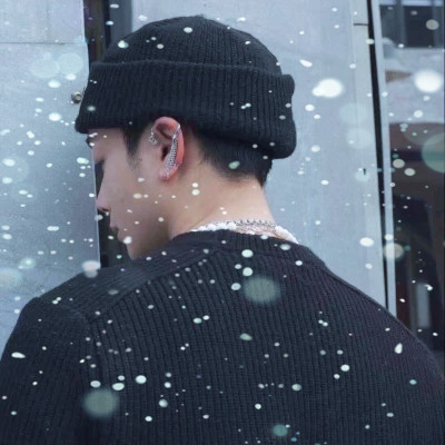下雪头像男