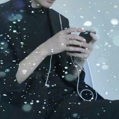 下雪头像男
