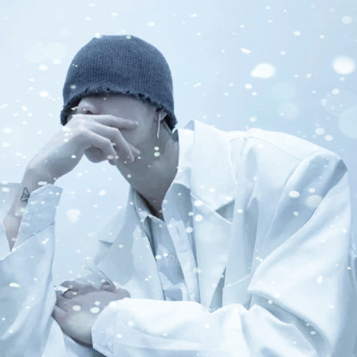 下雪头像男