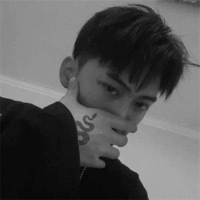 优质黑白男头像