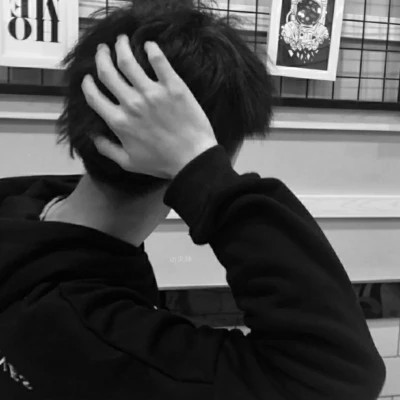 优质黑白男头像