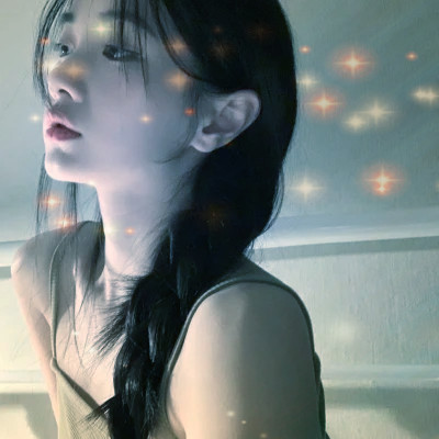 梦幻星空的女生头像