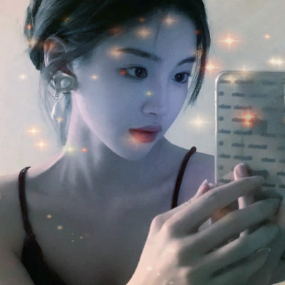 梦幻星空的女生头像