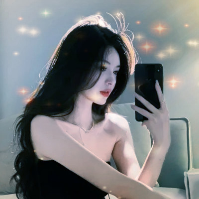 梦幻星空的女生头像