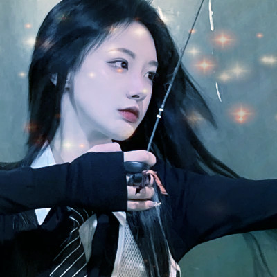 梦幻星空的女生头像