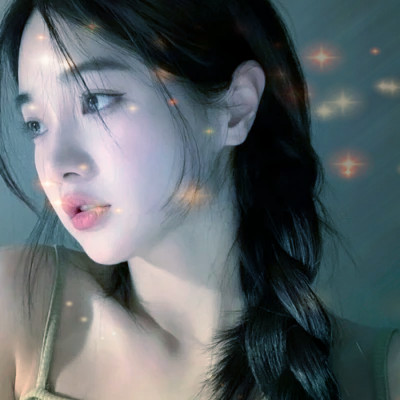 梦幻星空的女生头像