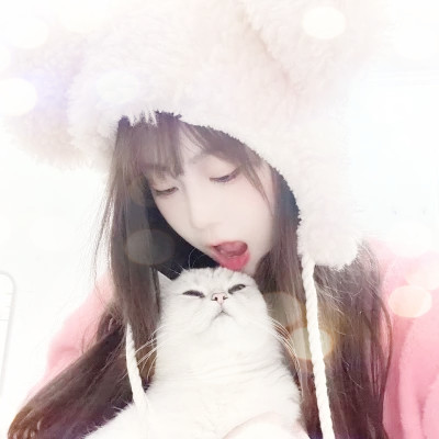 夜晚灯光女生头像