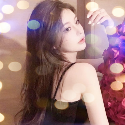 夜晚灯光女生头像