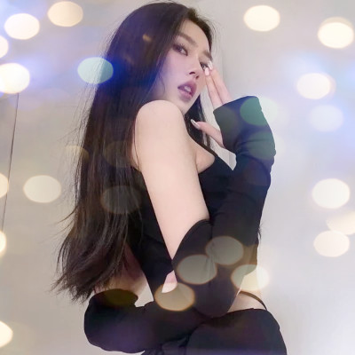 夜晚灯光女生头像